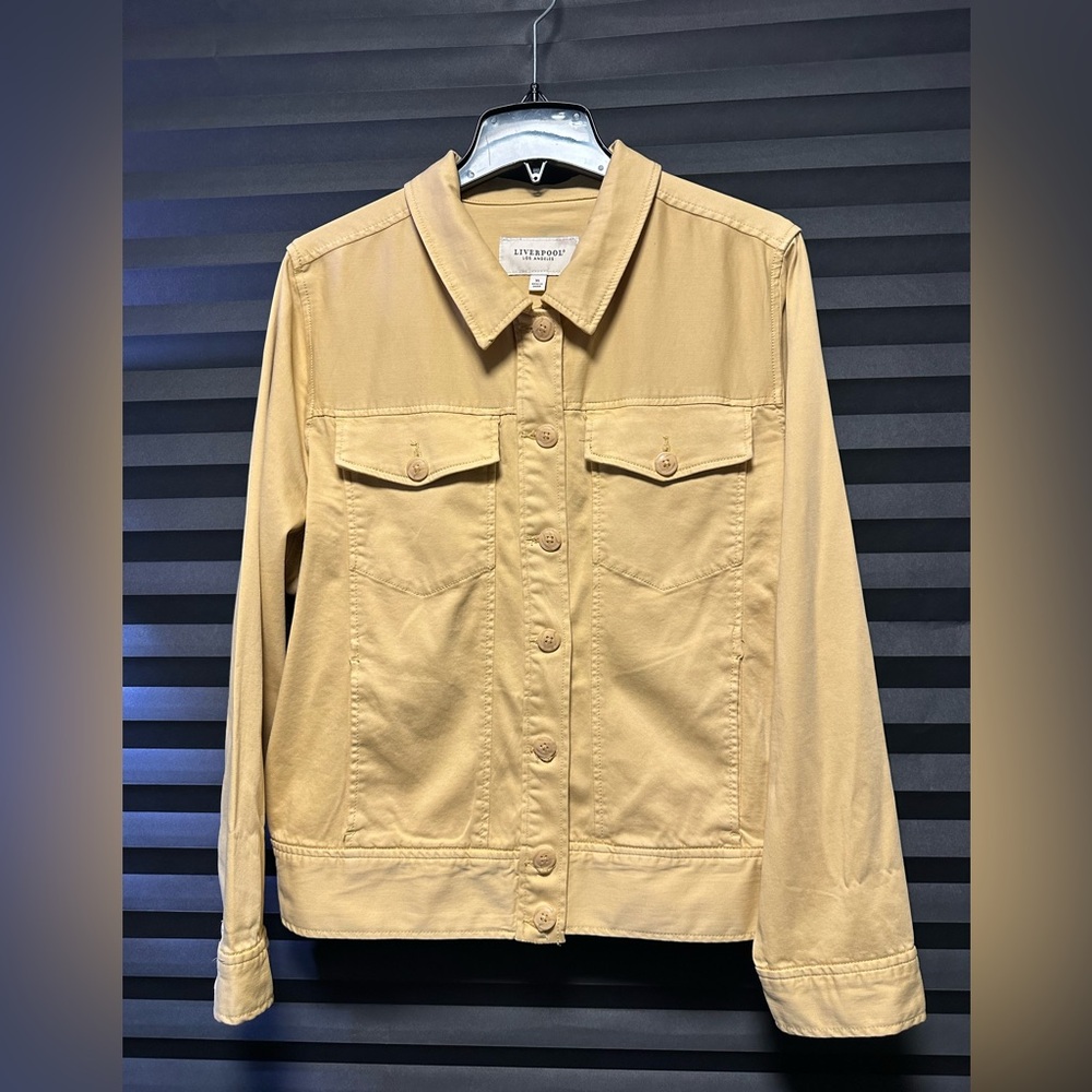 Liverpool Los Angeles Classic Jean Jacket - Flaxen Gold- XL